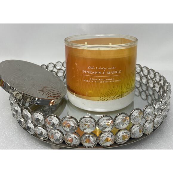 Bath & Body Works Pineapple Mango 3-Wick Scented Candle 14.5 oz - Picture 1 of 3
